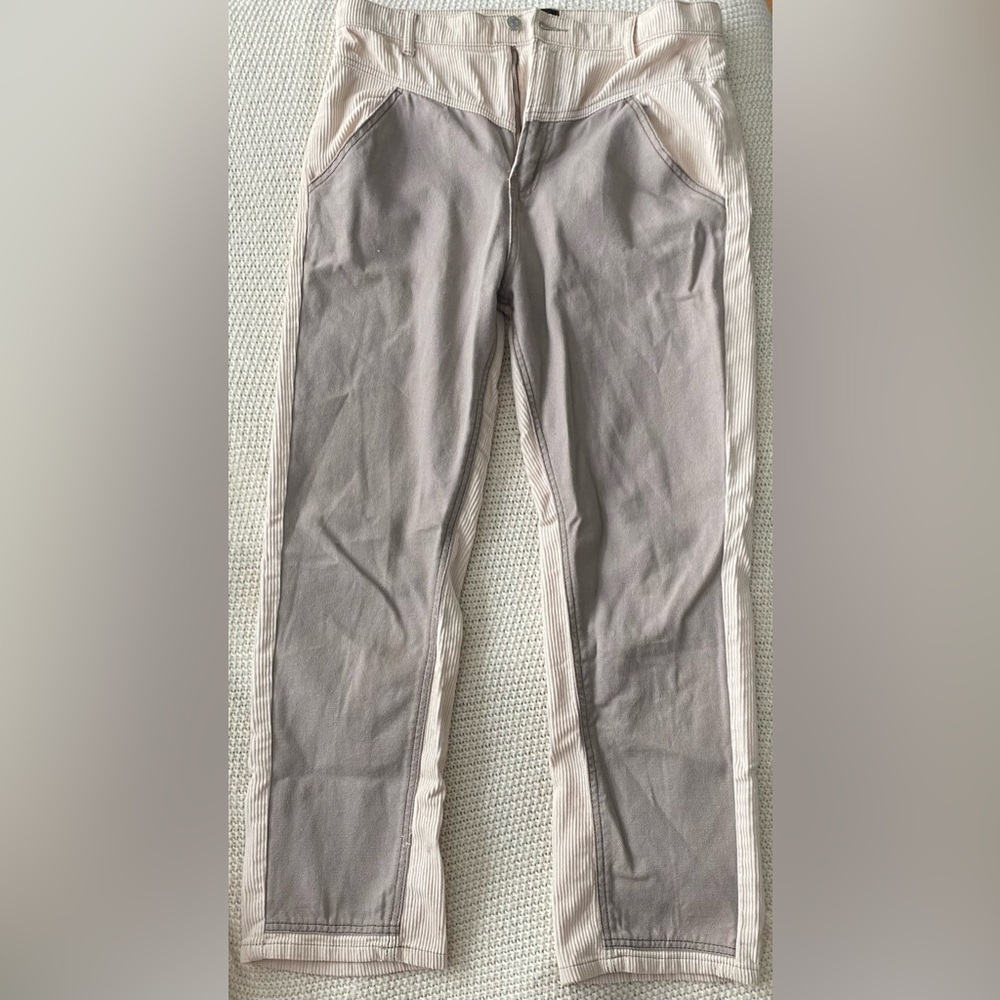 BDG Urban Outfitters Grey &Beige Color-Block Pants